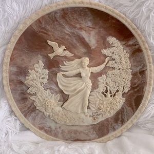 “To a Skylark” Cameo plate by Gayle Bright Appleby 1979
